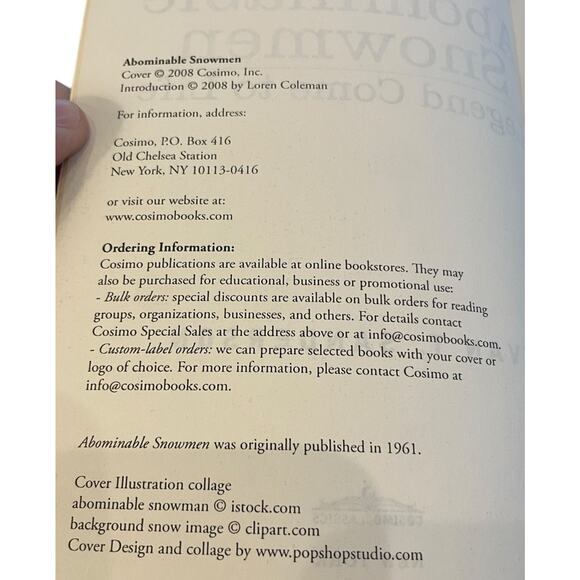 ABOMINABLE SNOWMEN Legend Come To Life Ivan T Sanderson Cryptozoology Bigfoot - Picture 4 of 5